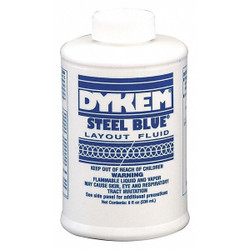 Dykem Layout Fluid,Blue,8 oz. Bottle 80400