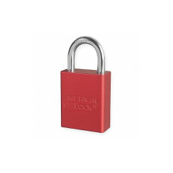 American Lock Lockout Padlock,KA,Red,1-7/8"H A1105KARED