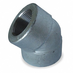 Sim Supply 45 Elbow, Forged Steel, 1/2 in, NPT  1MPE3