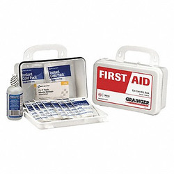Sim Supply First Aid Kit w/House,27pcs,2 3/8x4",WHT  59468
