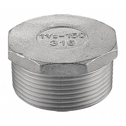 Manufacturer Varies Hex Head Plug, 304 SS, 1/8 in,Male NPT 40HP112N018