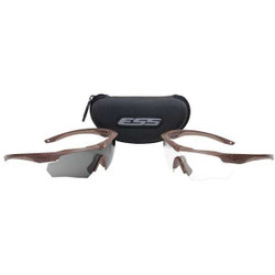 Ess SafetyGlasses,Clr,ChemicalRstnt,Tan 740-0463