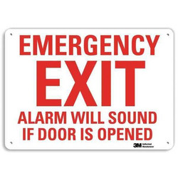 Lyle Emergency Sign,10 in x 14 in,Aluminum  U7-1078-NA_14x10