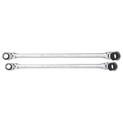 2 Pc. X-Long Ratcheting Wrench Set 4 Metric Sizes 99652