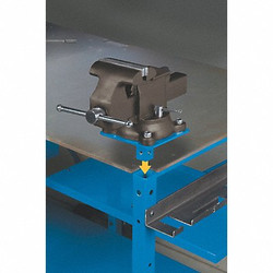 Miller Electric Vise and Vise Mount, 7 in W, 14 in D 300611