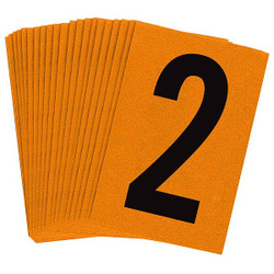 Brady Reflective Numbers And Letters,2,PK25 5910-2