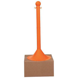 Mr. Chain Stanchion,Post Dia. 2",Safety Orange 93512