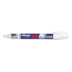 Markal Paint Marker, Permanent, White 96930