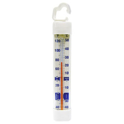 Cooper-Atkins Thermometer,Glass Tube Refrig/Freezer 330