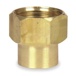 Westward Garden Hose Adapter,1/2"x3/4",NPTxNH 4KG85