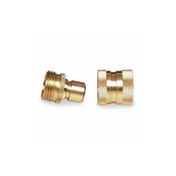 Westward Quick Connector Set,M/F,GHT,Brass 4KG97
