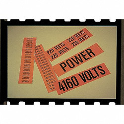 Stranco Conduit/Voltage Marker,240 Volts,PK5 CVB-1048-PK