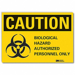 Lyle Biohazard Caution Rflctv Label,5inx7in LCU3-0127-RD_7x5