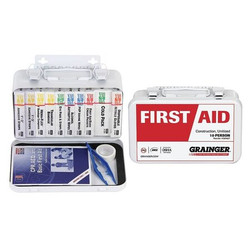 Sim Supply First Aid Kit w/House,74pcs,2 7/8x5 3/8"  54582