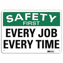 Lyle Safety Sign,7 inx10 in,Plastic U7-1190-NP_10X7