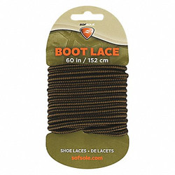Sof Sole Boot and Shoe Laces,60",Black/Brown,PR 84725
