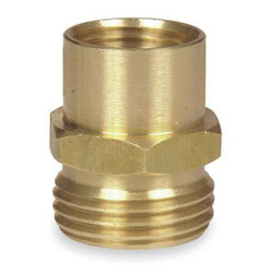 Westward Garden Hose Adapter,1/2"x3/4",NPTxNH 4KG83