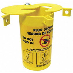 Condor Plug Lockout,Yellow,1-1/4" H,6-1/4" L 437R61