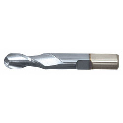 Cleveland Ball End Mill,Single End,1/4",HSS C39029