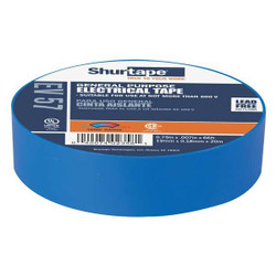 Shurtape Elec Tape,66 ft Lx3/4 in W,7 mil,Blue EV 057