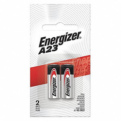 Energizer Battery,Alkaline,Size A23,12VDC,PK2  A23BPZ-2