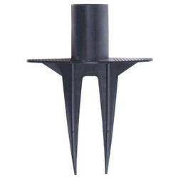 Banner Stakes PLUS Stake Removable Spike,Black,Plastic PL4081