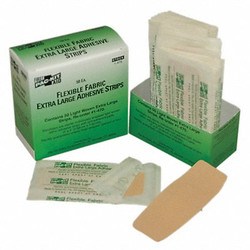 First Aid Only Strip Bandages,4"x2",Fabric,PK50 1-470