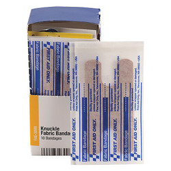 First Aid Only Knuckle Bandages,3"x1.5",Fabric,PK10 FAE-3008