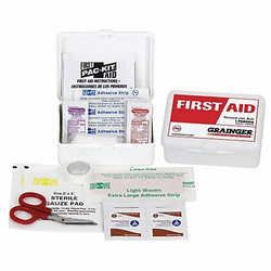 Sim Supply First Aid Kit w/House,31pcs,1.75x5",WHT  54583