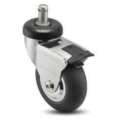 Medcaster Stem Caster,Swivel,2" Wheel Dia. CN02NRP100TLGR02