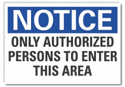 Lyle Notice Sign,10inx14in,Non-PVC Polymer  LCU5-0206-ED_14x10