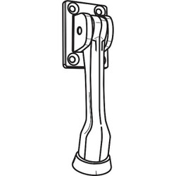 Manufacturer Varies Door Stop,Door Mount,Chrome Plated 19-849CP