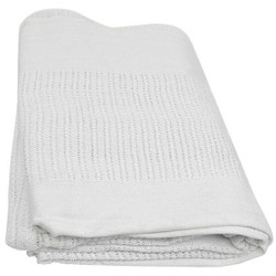 R & R Textile Blanket,90 in L,White X51000