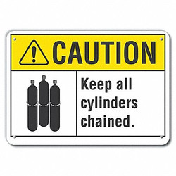 Lyle Caution Sign,10 inx14 in,Plastic LCU3-0094-NP_14x10