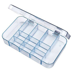 Flambeau Compartment Box,Snap,Clear,1 5/16 in 5127CL