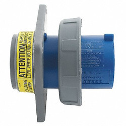 Hubbell WT Pin and Sleeve Inlet,Blue,3P;4W,100 A HBL4100B9W