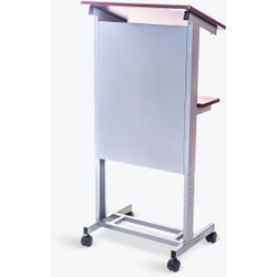 Luxor Mobile Height Adjustable Lectern - Gray