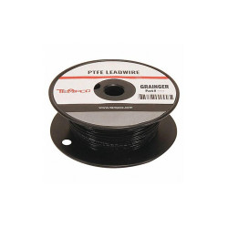 Tempco HighTempLeadWire,16AWG,Black,100ft LDWR-1062