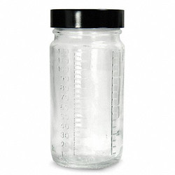 Qorpak Beaker Bottle,68mm H,Clear,33mm Dia,PK48 GLC-01466