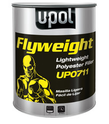 FLYWEIGHT: Smooth Lightweight Polyester Filler, Lt Gray, 6lbs UP0711