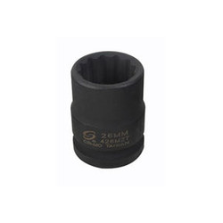 3/4" Dr 12 Pt Thin Wall Impact Socket, 16mm 416MZT