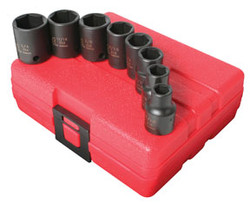 3/8" Dr SAE Impact Socket Set, 8 Pc 3650