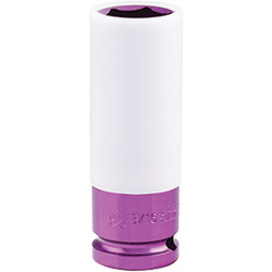 1/2" Drive, Extra Thin Wall Deep Wheel Protector Impact Socket,13/16", Purple 28494