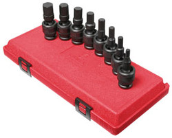 1/2" Drive SAE Universal Hex Drive Impact Socket Set, 8 Pc. 2748