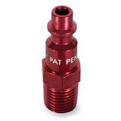 ColorConnex Type D, 1/4" body, 1/4" MNPT plug, Red Anodized A73440D-X