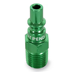 ColorConnex Type B, 1/4" body, 1/4" MNPT plug, green anodize A71440B-X