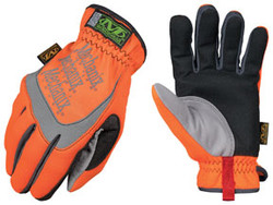 The Safety FastFit® Easy On/Off Elastic Cuff Gloves, Hi-Viz Orange, Medium SFF-99-009