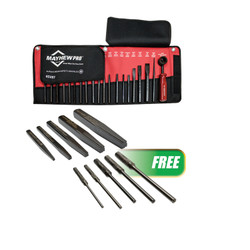 20Pc Punch & Chisel Kit W/FREE 5 Pc Screw Extractor Set 81320