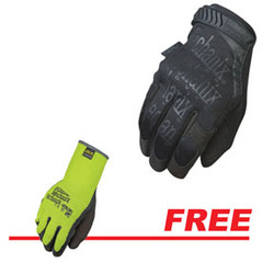 The Original Insulated Cold Weather Gloves, Blk, Lg w/ FREE Thermal Dip Glove, Lg/XLg MG-95-010D