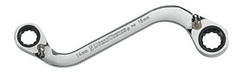 S-Shape Ratcheting Wrench, 14 mm x 16 mm 85230
